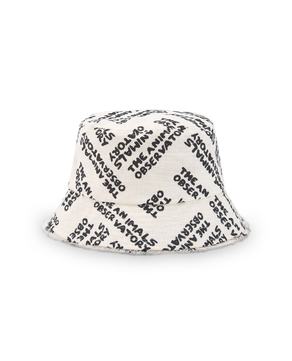 Raw White Animals Bucket Hat PRODUCT FRONT