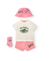 Pink Love Bucket Hat MODEL SIDE