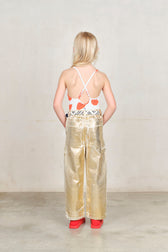Raw White Belt MODEL BACK