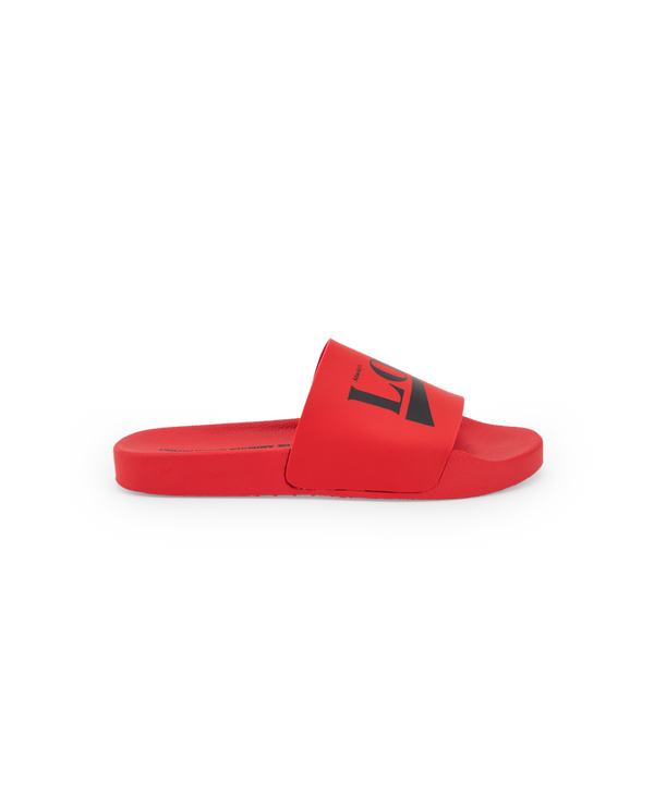 Red Love Flip-Flops PRODUCT SIDE