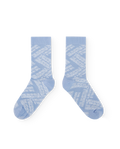 Soft Blue Worm Socks