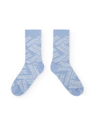 Soft Blue Worm Socks COVER