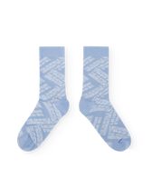 Soft Blue Worm Socks PRODUCT FRONT