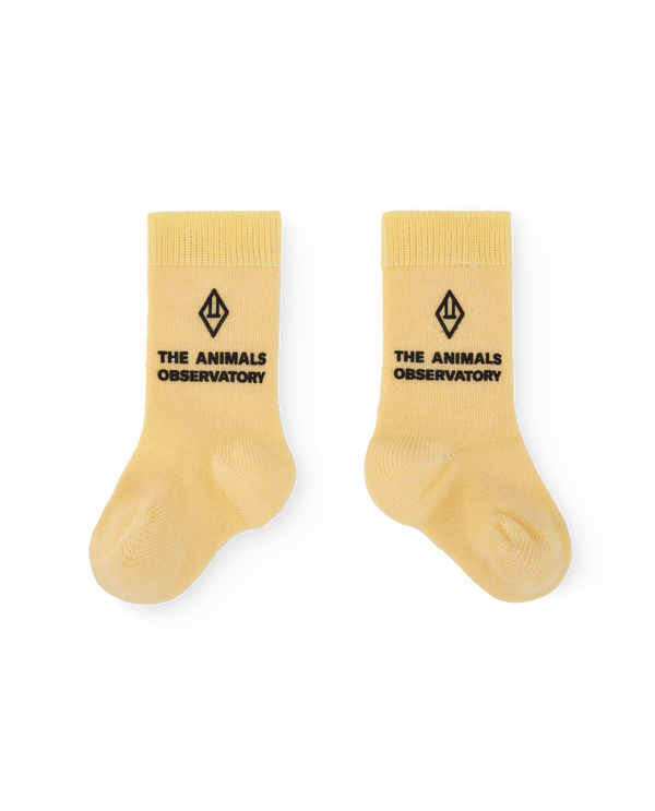 Soft Yellow Snail Baby Socks PRODUCT FRONT