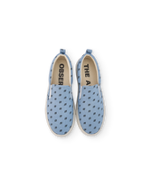 Soft Blue Sneakers MODEL FRONT