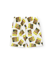 White Magazine Sphynx Shorts PRODUCT BACK