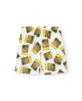 White Magazine Sphynx Shorts PRODUCT FRONT