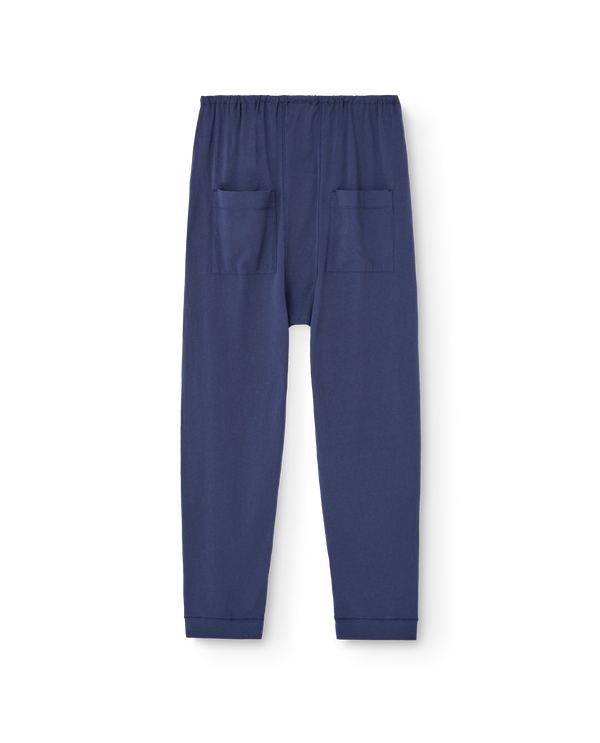 Deep Blue Morkie Sweatpants PRODUCT BACK