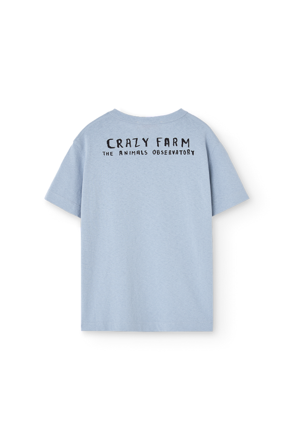 Blue-Grey Rooster T-Shirt PRODUCT BACK