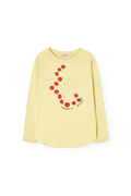 Flan Yellow Anteater Long Sleeve T-Shirt