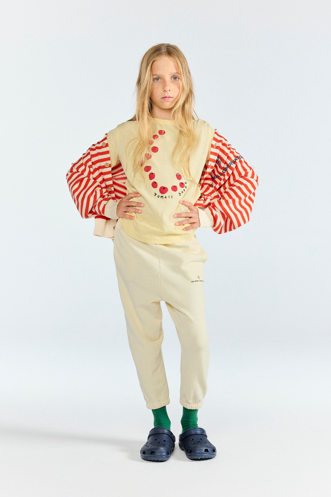 Flan Yellow Anteater Long Sleeve T-Shirt MODEL FRONT