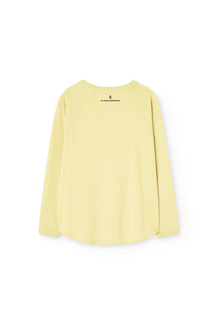 Flan Yellow Anteater Long Sleeve T-Shirt PRODUCT BACK