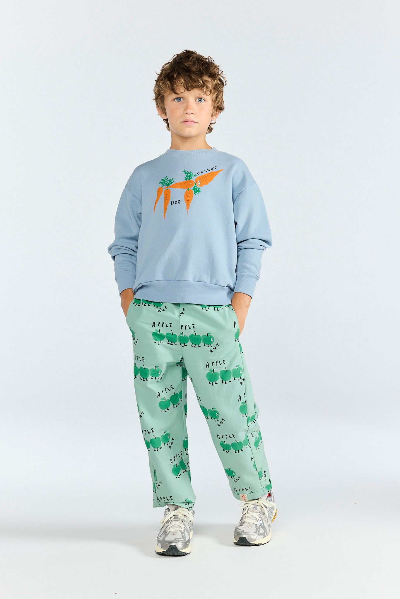 Blue-Grey Bear Sweatshirt MODEL FRONT