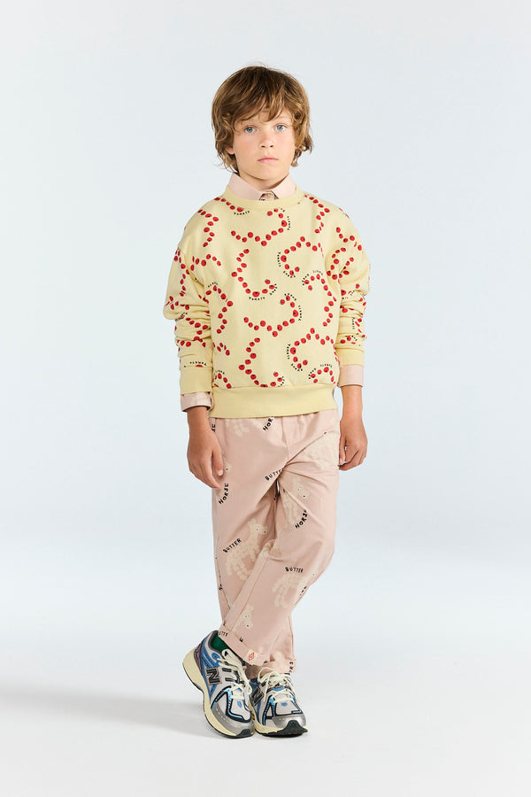 Flan Yellow Bear Sweatshirt MODEL FRONT
