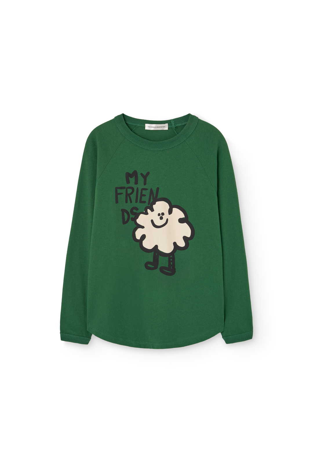 Dark Green Anteater Long Sleeve T-shirt COVER
