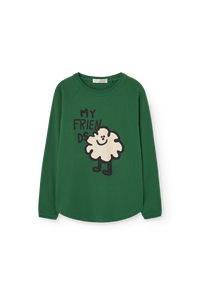 Dark Green Anteater Long Sleeve T-shirt COVER