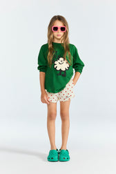 Dark Green Anteater Long Sleeve T-shirt MODEL FRONT