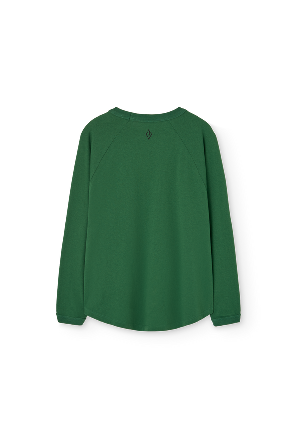 Dark Green Anteater Long Sleeve T-shirt PRODUCT BACK