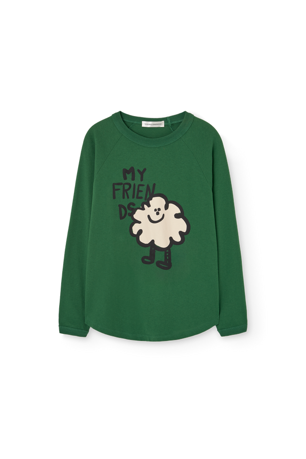 Dark Green Anteater Long Sleeve T-shirt PRODUCT FRONT