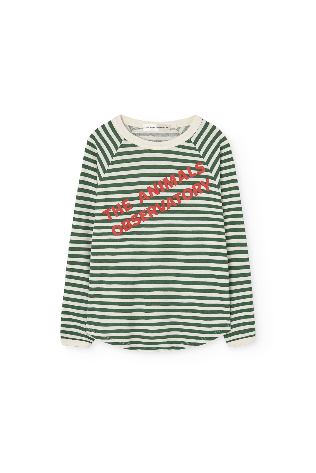 Striped Dark Green Anteater Long Sleeve T-shirt COVER