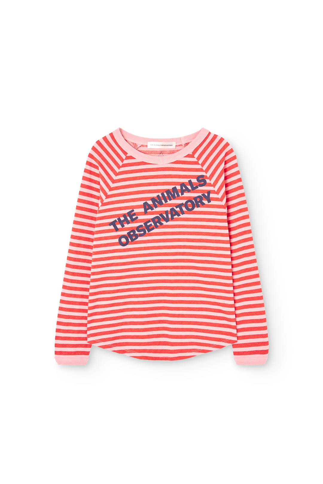 Striped Pink Anteater Long Sleeve T-shirt COVER
