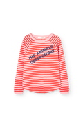 Striped Pink Anteater Long Sleeve T-shirt