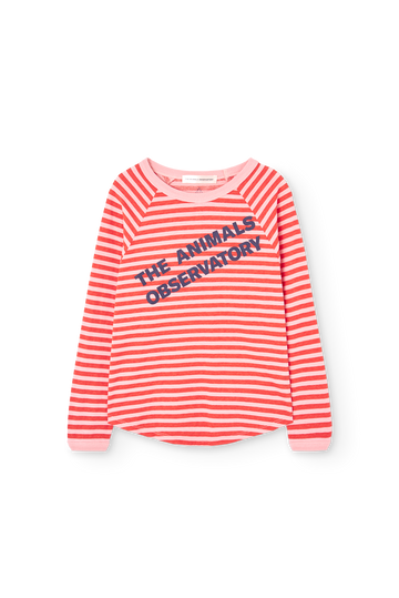 Striped Pink Anteater Long Sleeve T-shirt