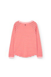 Striped Pink Anteater Long Sleeve T-shirt PRODUCT BACK