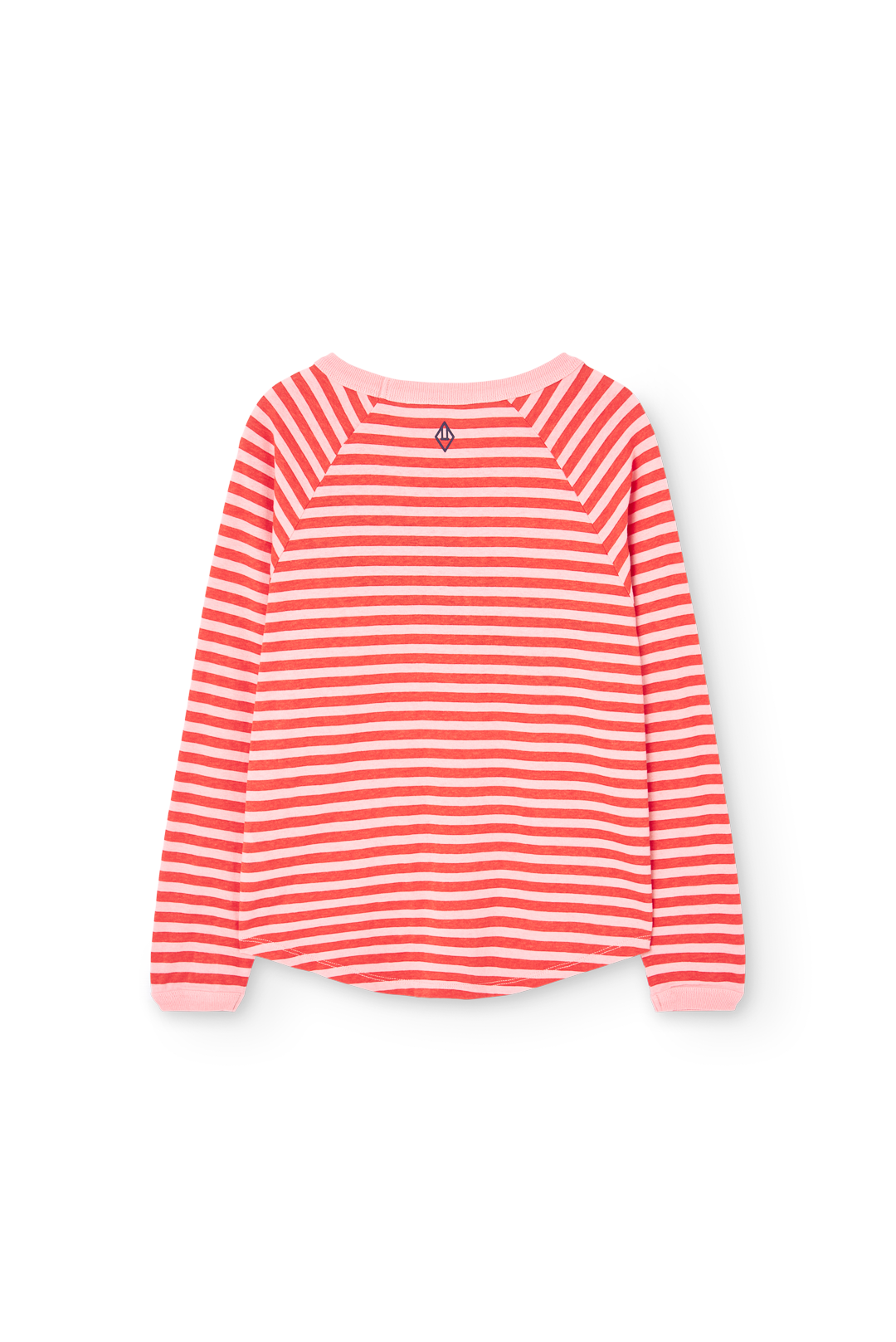 Striped Pink Anteater Long Sleeve T-shirt PRODUCT BACK