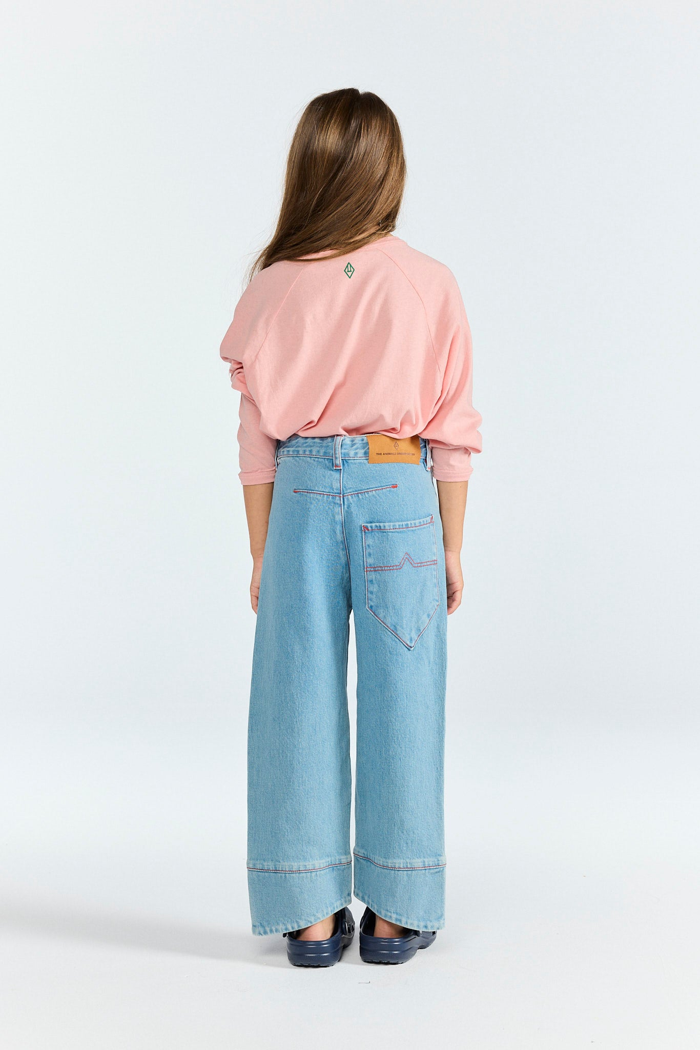 Soft Pink Anteater Long Sleeve T-shirt MODEL BACK