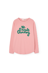 Soft Pink Anteater Long Sleeve T-shirt PRODUCT FRONT