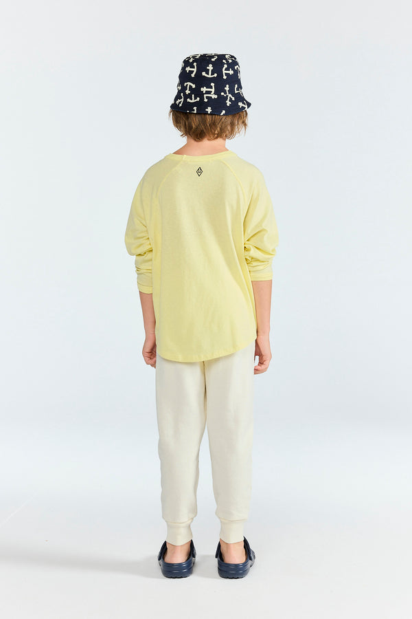 Soft Yellow Anteater Long Sleeve T-shirt MODEL BACK