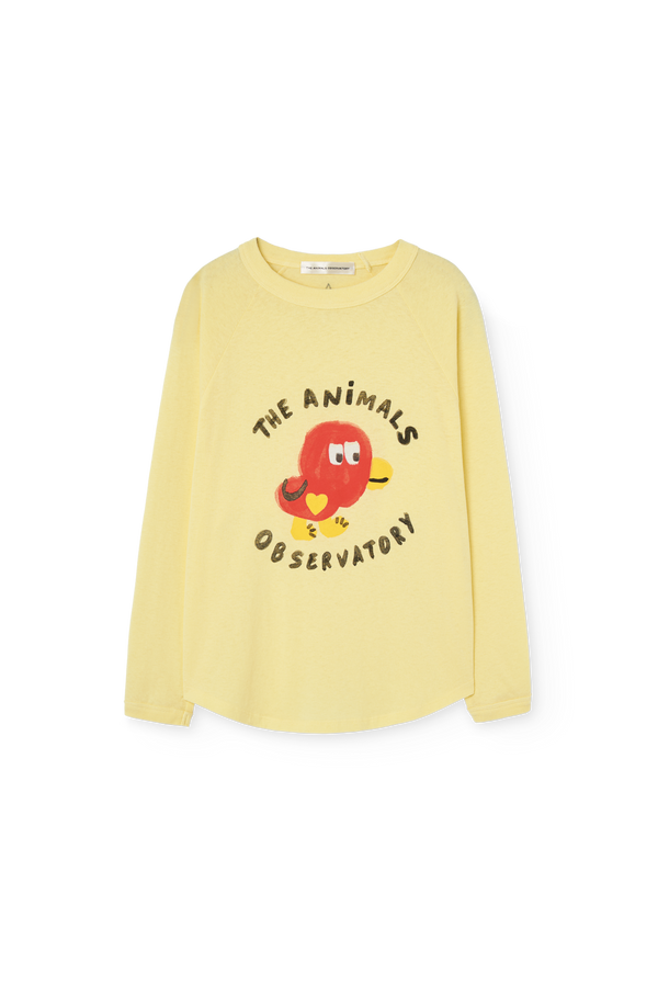 Soft Yellow Anteater Long Sleeve T-shirt PRODUCT FRONT