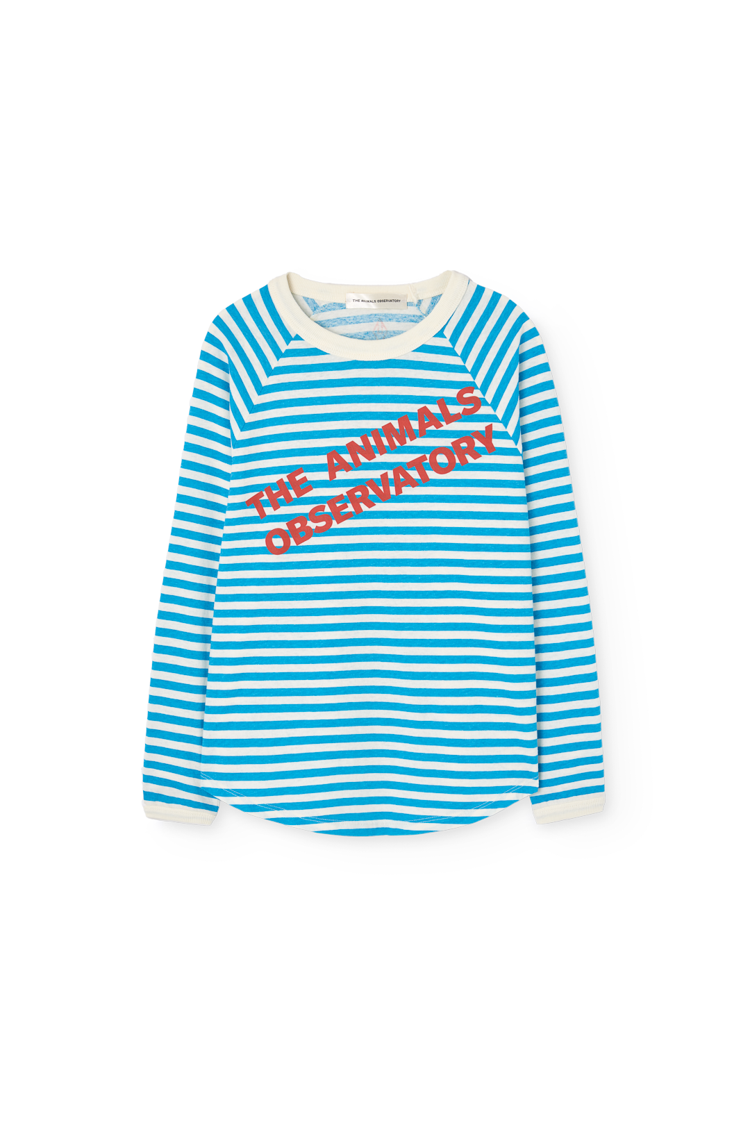 Striped Blue Anteater Long Sleeve T-shirt COVER