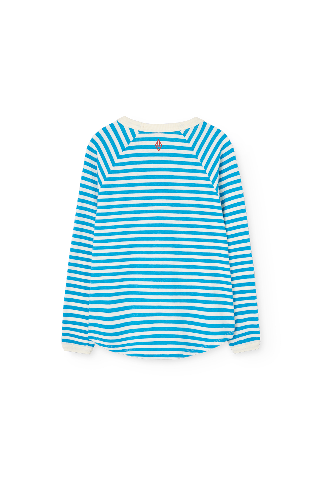 Striped Blue Anteater Long Sleeve T-shirt PRODUCT BACK