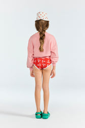 Soft Pink Killfish Sweatshirt MODEL BACK