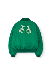 Green Panda Bomber Jacket PRODUCT BACK