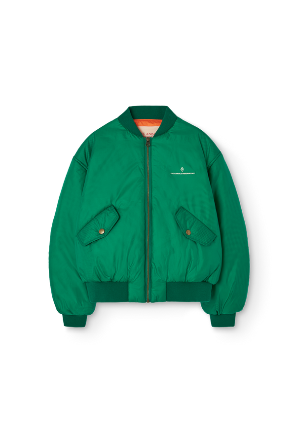 Green Panda Bomber Jacket PRODUCT FRONT