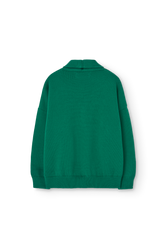 Green Racoon Cardigan PRODUCT BACK