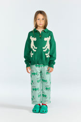 Green Raven Sweater MODEL FRONT