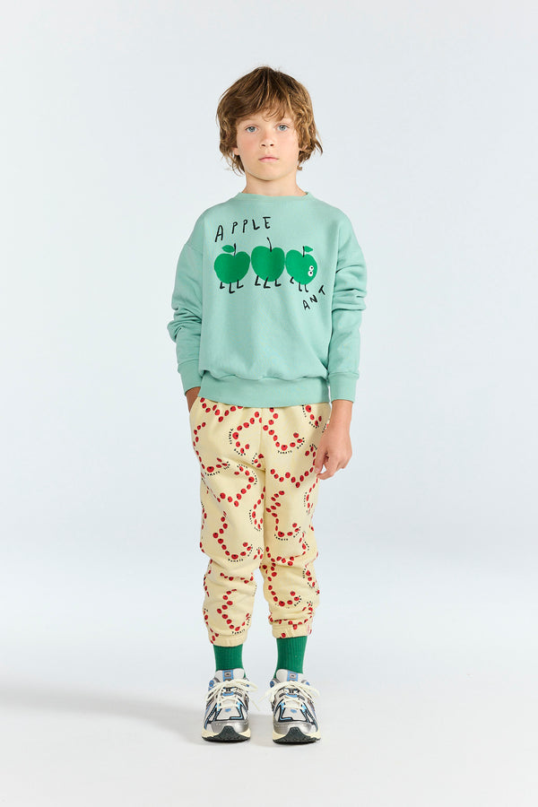 Green Worm Socks MODEL FRONT