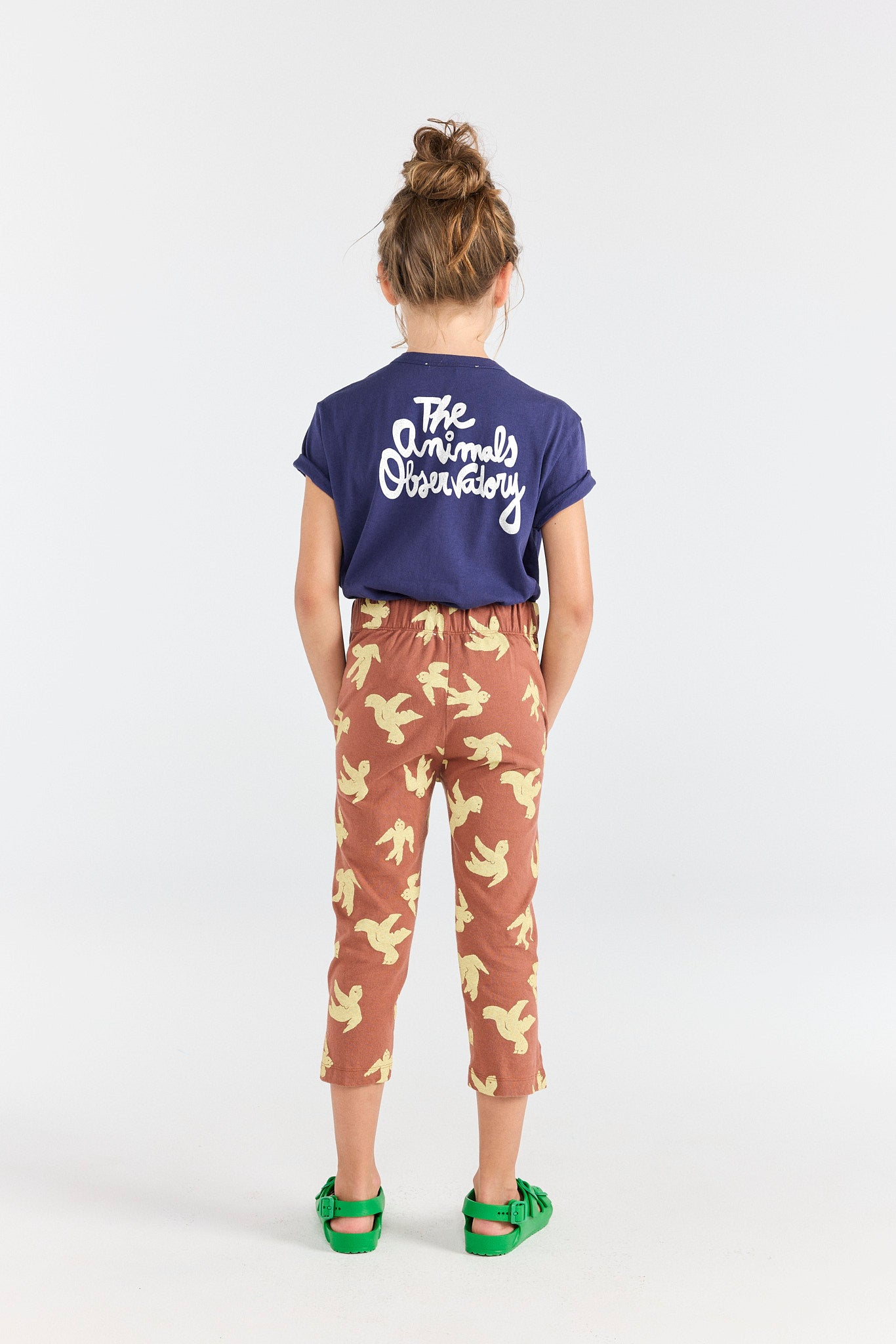 Brown Horse Pants MODEL BACK