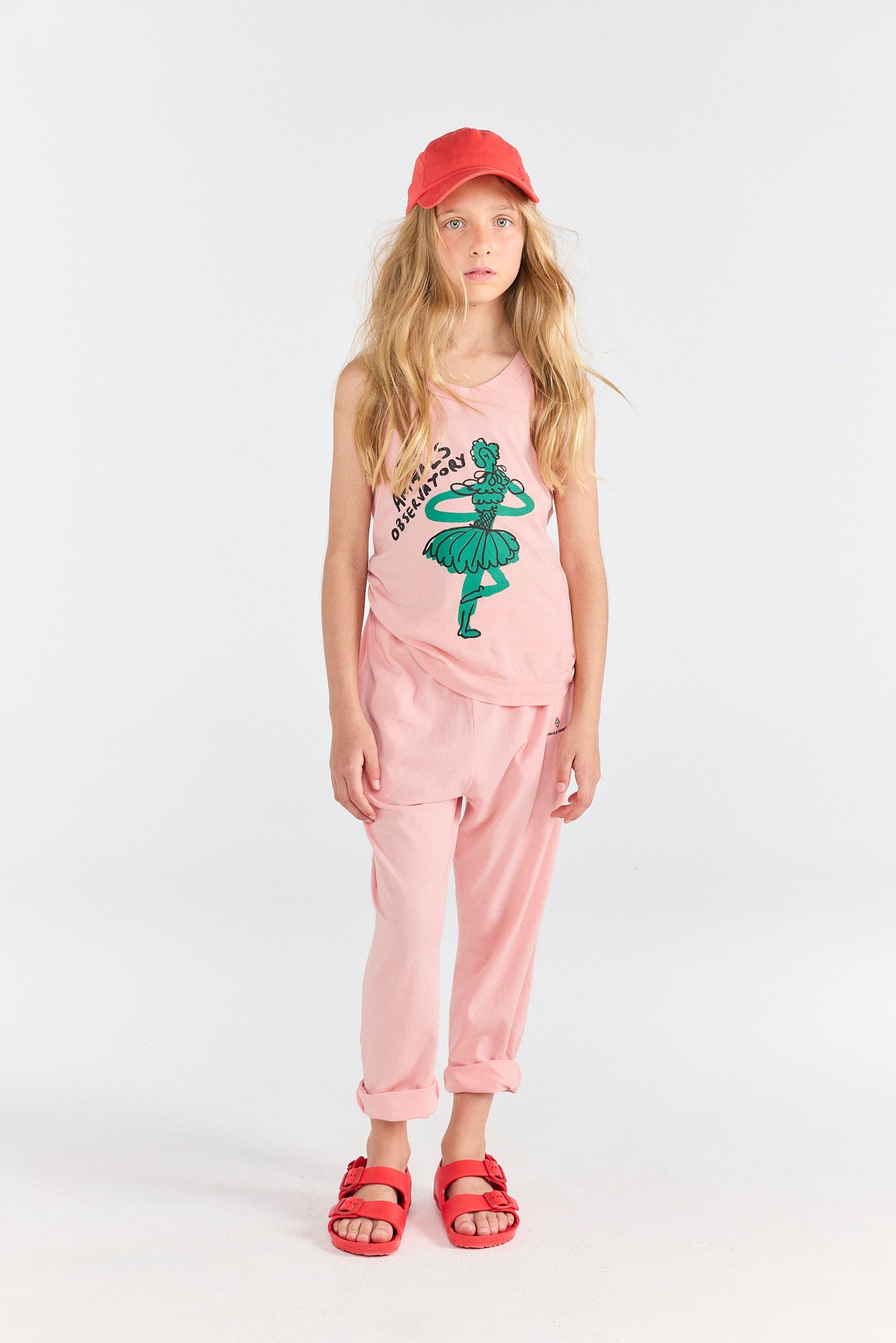 Soft Pink Camaleon Sweatpants MODEL FRONT