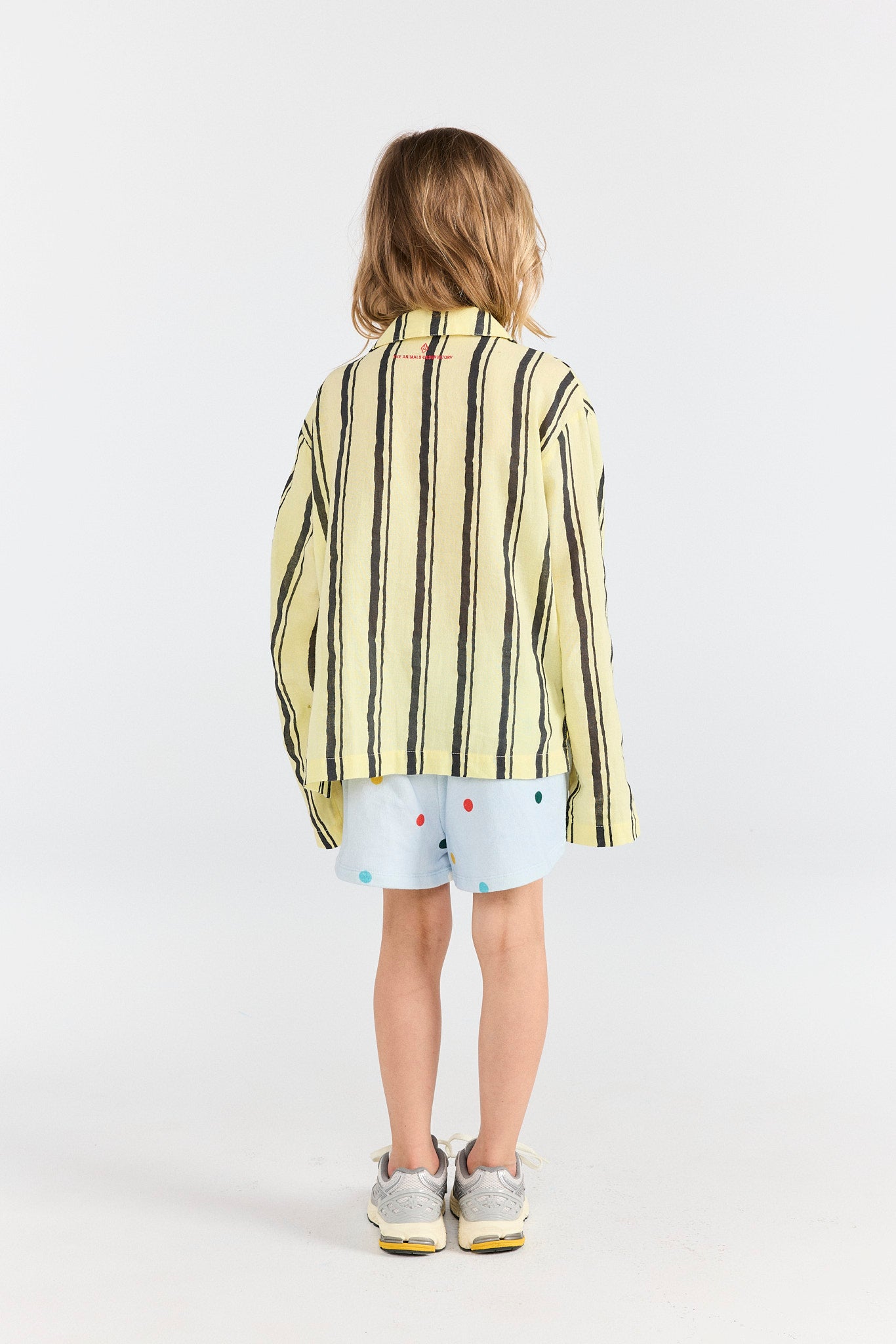 Polka dots Gardener Short Sweatpants MODEL BACK