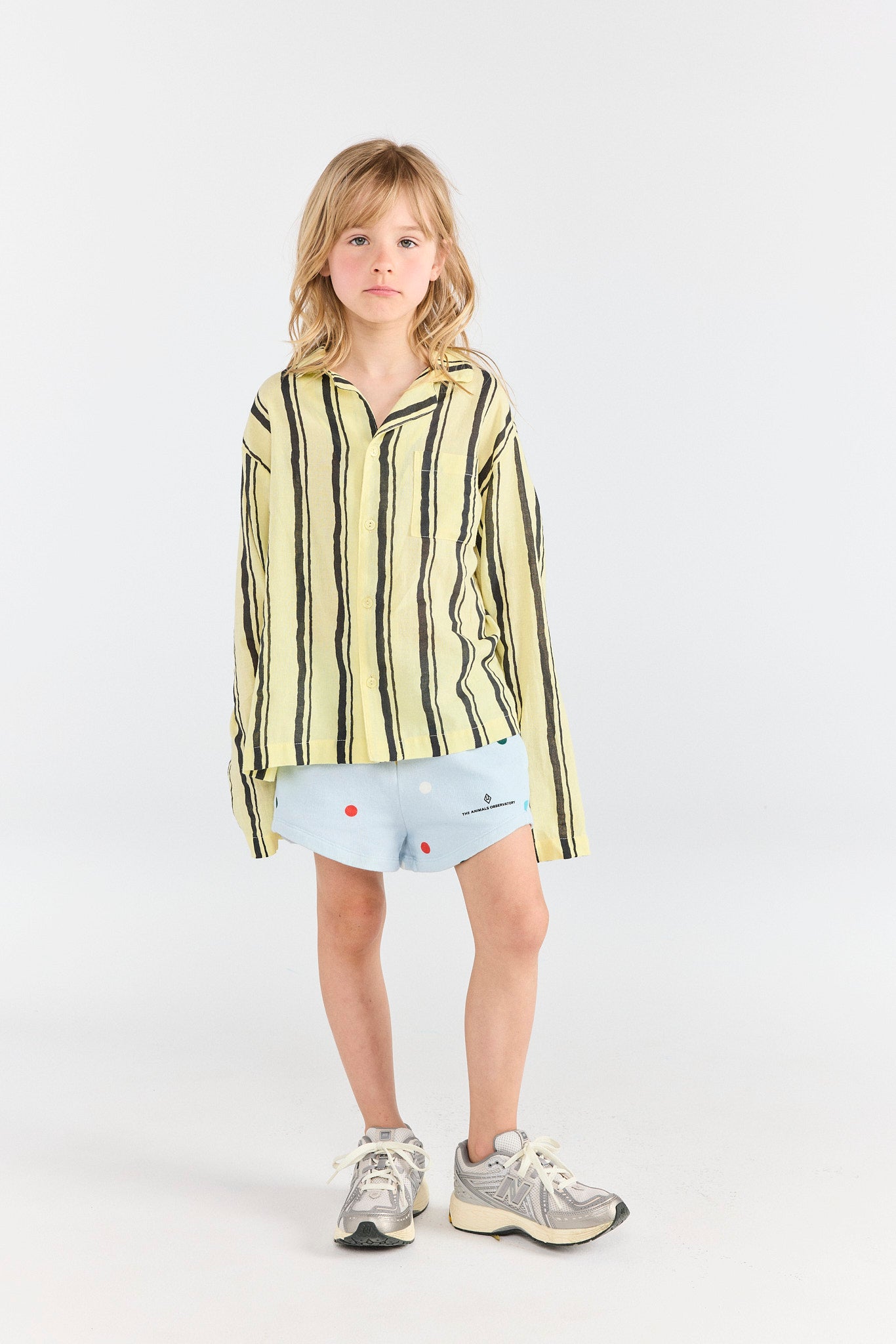 Polka dots Gardener Short Sweatpants MODEL FRONT