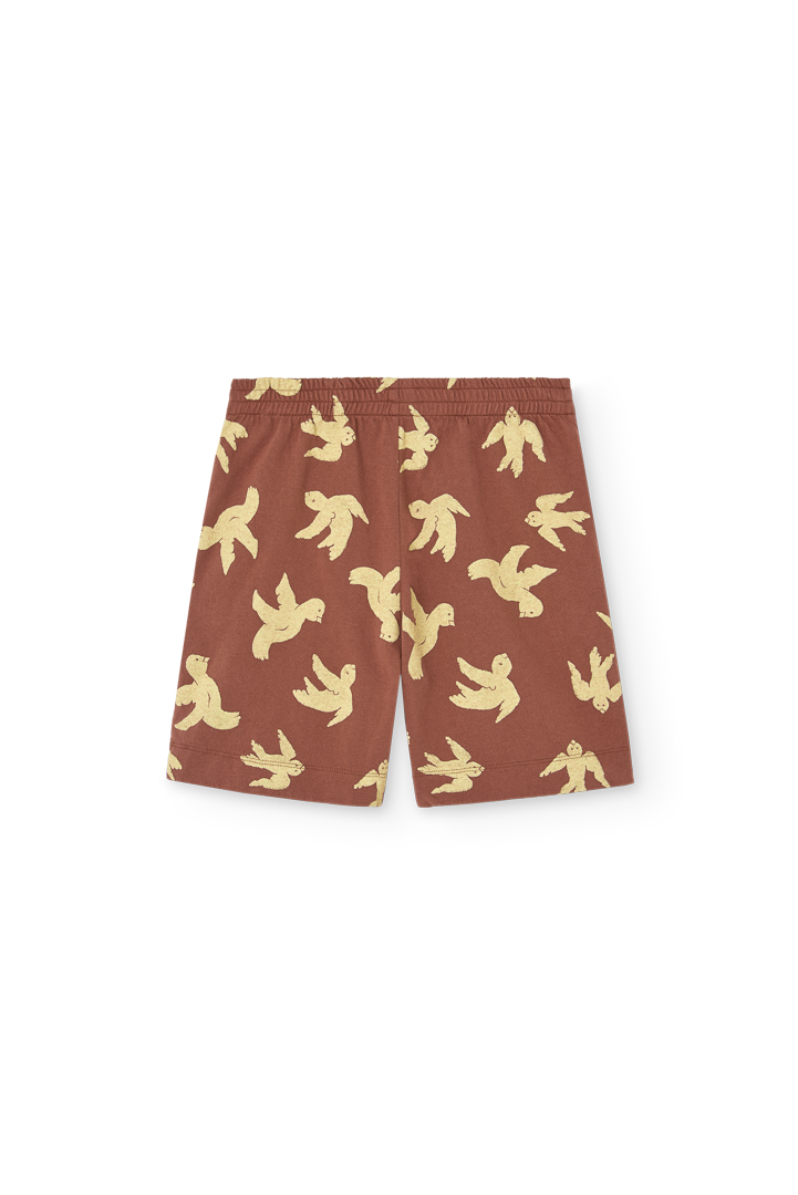 Brown Pelican Short Sweatpants PRODUCT BACK
