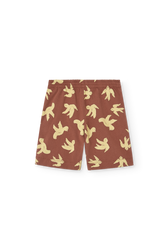 Brown Pelican Short Sweatpants PRODUCT BACK