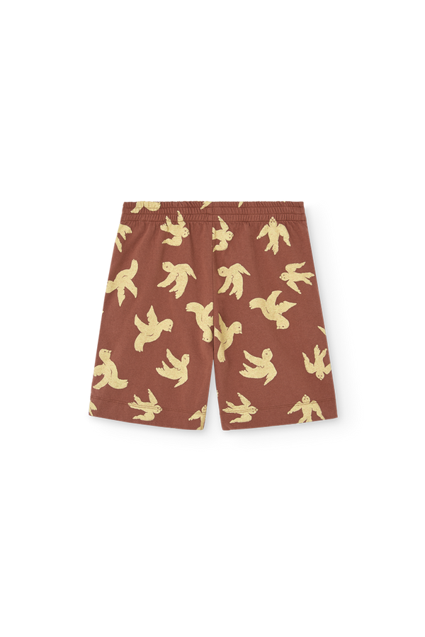 Brown Pelican Short Sweatpants PRODUCT BACK