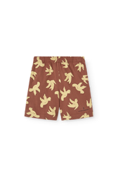 Brown Pelican Short Sweatpants PRODUCT FRONT