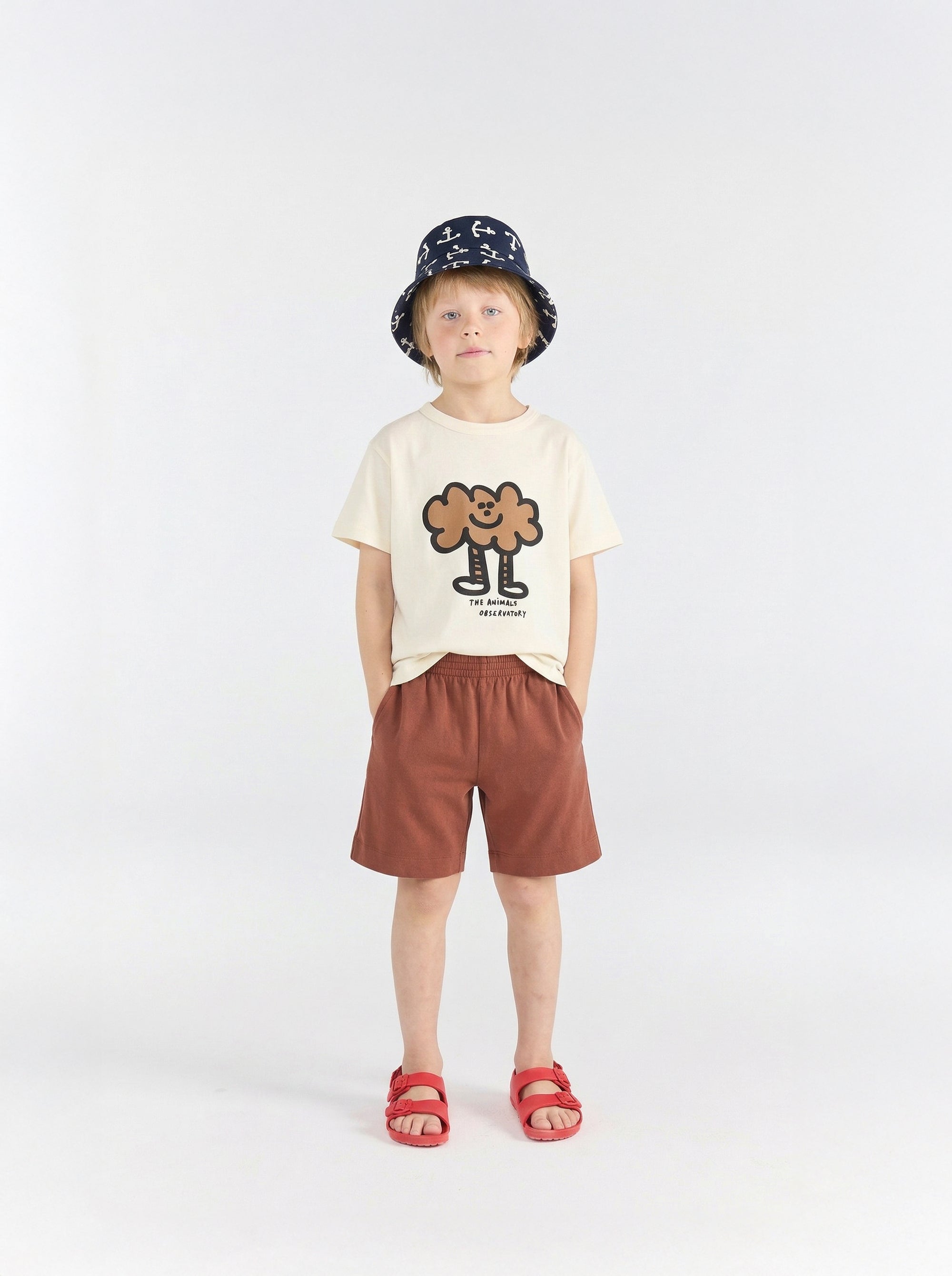 Brown Pelican Bermuda Shorts  MODEL FRONT